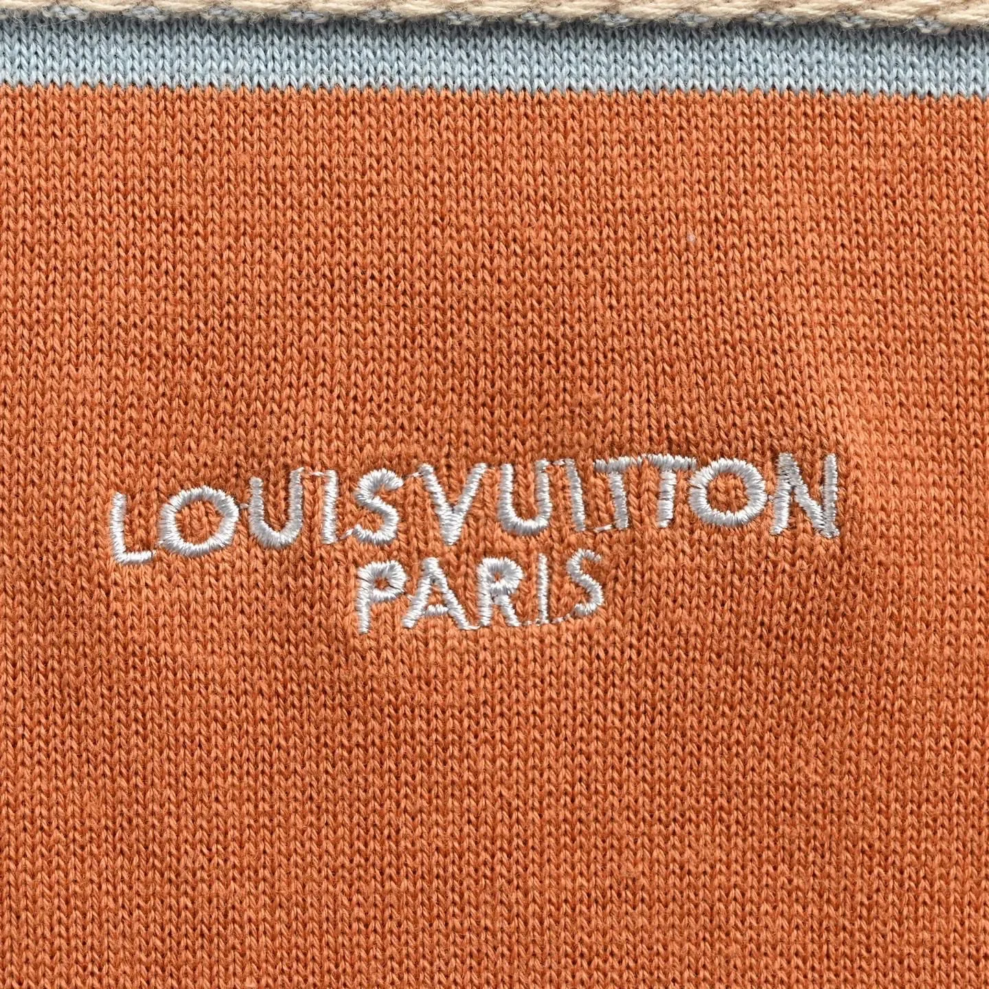 Louis Vuitton/Louis Vuitton 26ss contrasting color patchwork striped knitted short sleeves